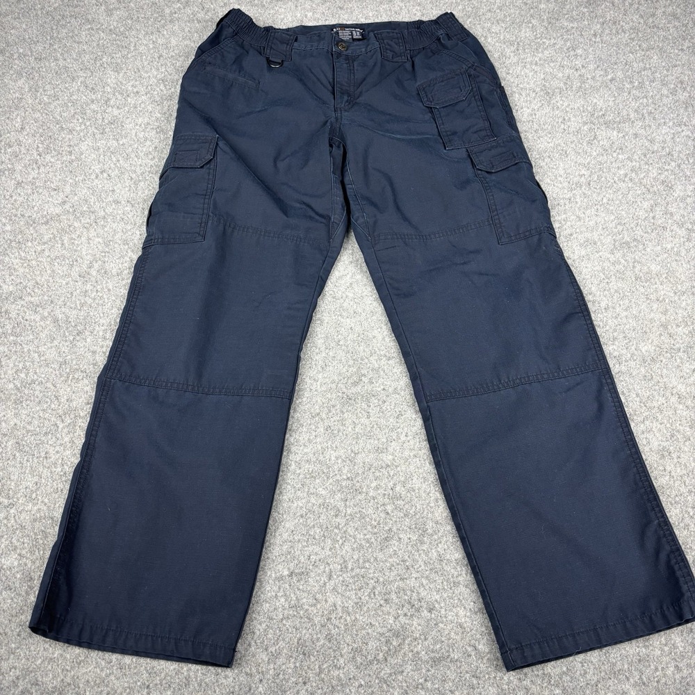 5.11 Tactical Series Pants Women's 14 Cargo Navy‎ Blue Ripstop Utility 33x30 EUC